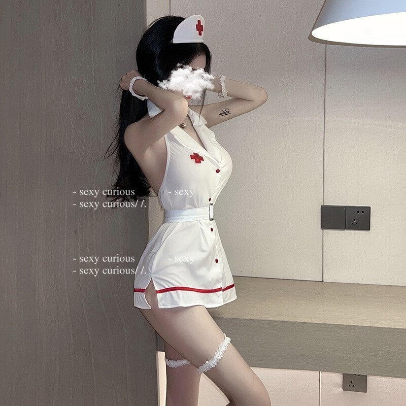 cosplay性感露背超短裙護士服