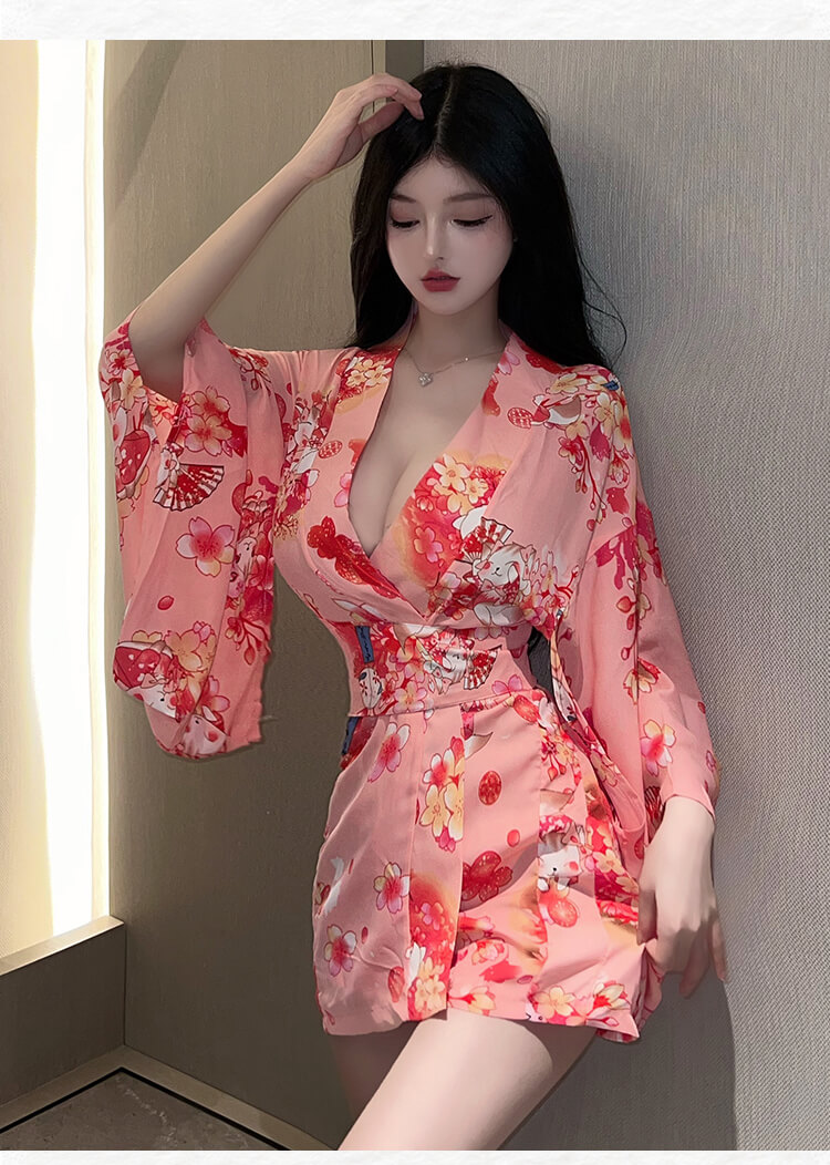 絕色美人*純欲日式櫻花和服